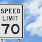 speed limit sign 70 mph - car accident injury attorneys