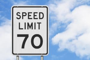 speed limit sign 70 mph - car accident injury attorneys