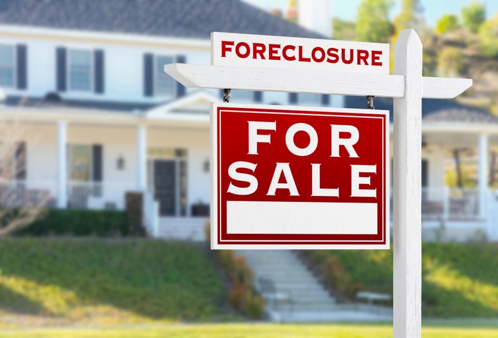 Foreclosure For Sale Sign - Buying a Foreclosed Property